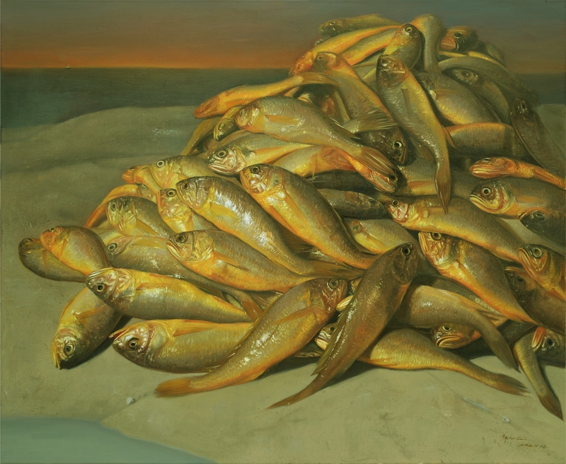 邬科特 《大海的馈赠3》 90×110cm 油画.JPG